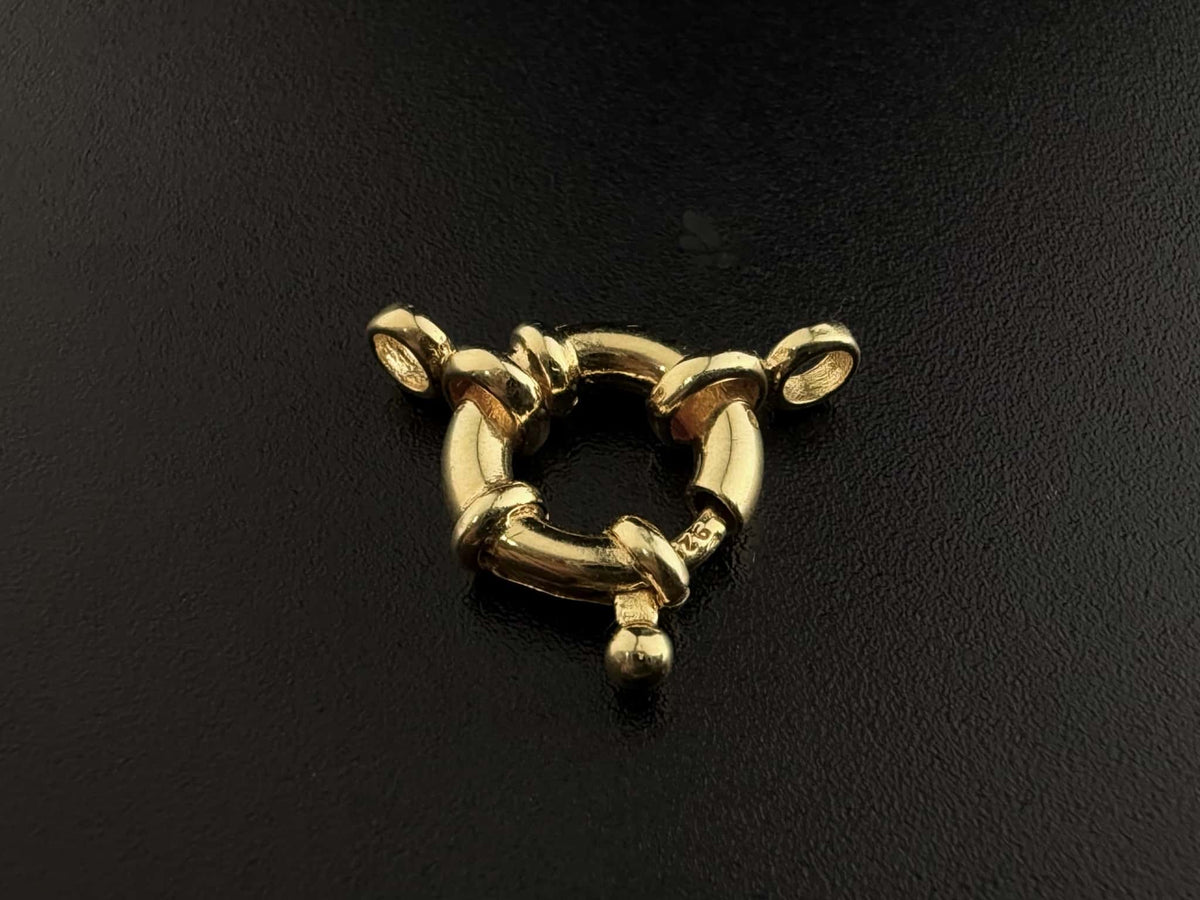 S925 Silver Bracelet / Necklace Clasp Style1 (Gold)