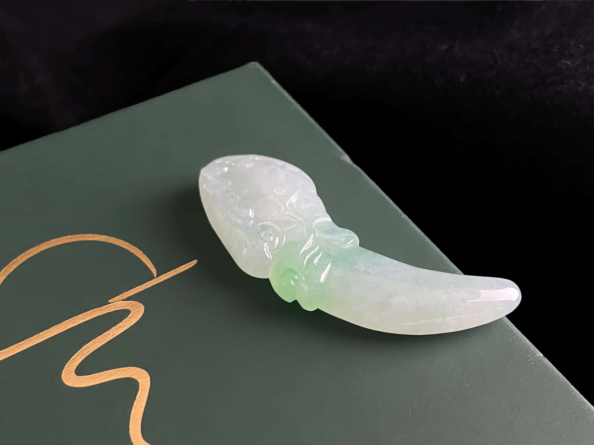 A mint lucky tusk loose jadeite.
