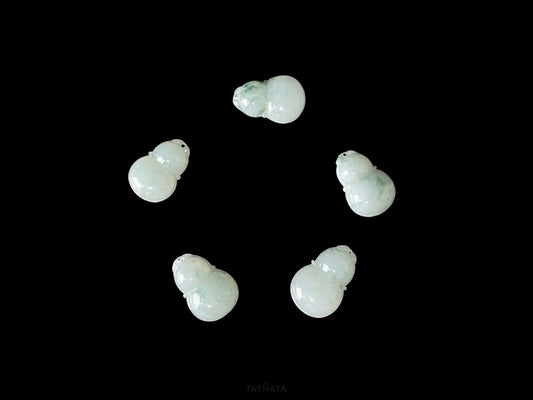 Floating Green Flowers Gourd · Nature Burmese Loose Jadeite