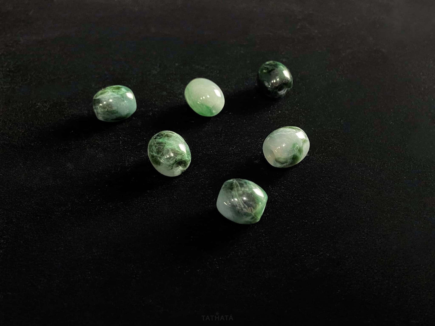 A forest dew lucky barrel loose jadeite.