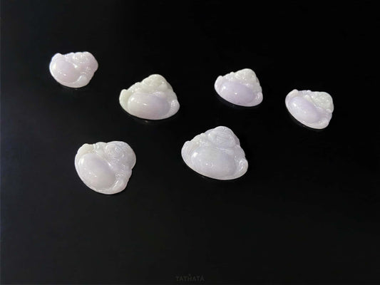 A lavender buddha bless loose jadeite.