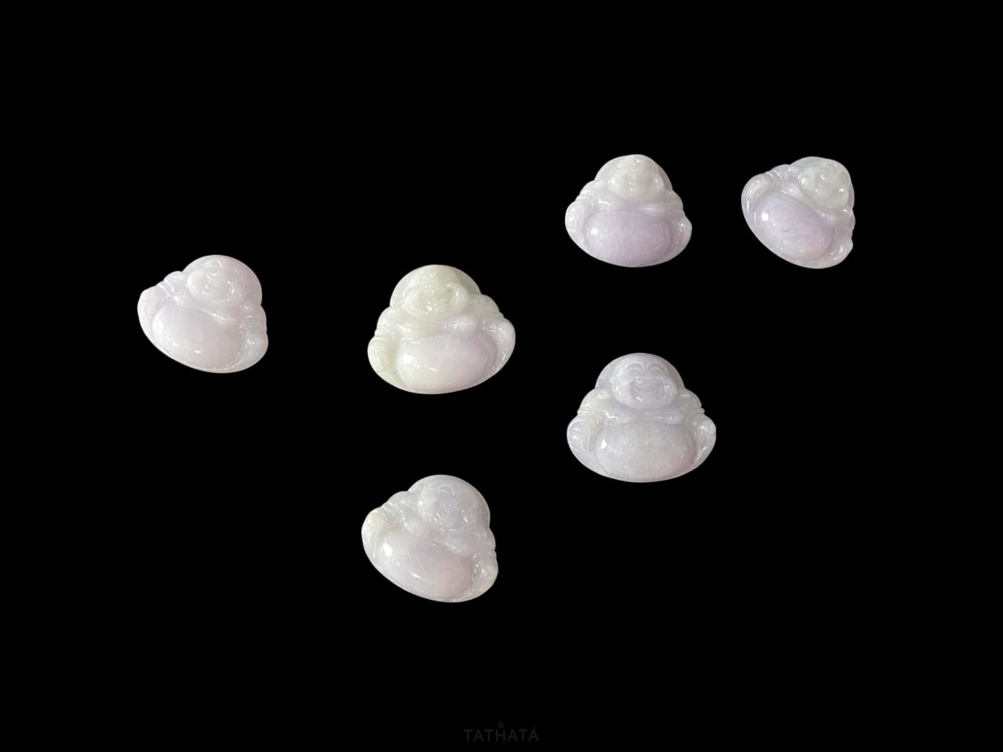 A lavender buddha bless loose jadeite.