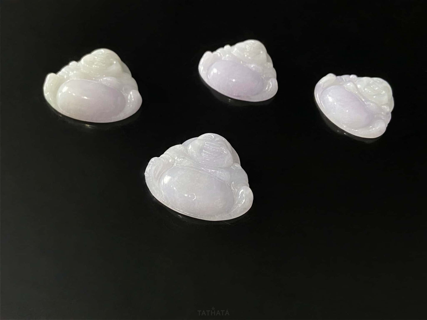 A lavender buddha bless loose jadeite.