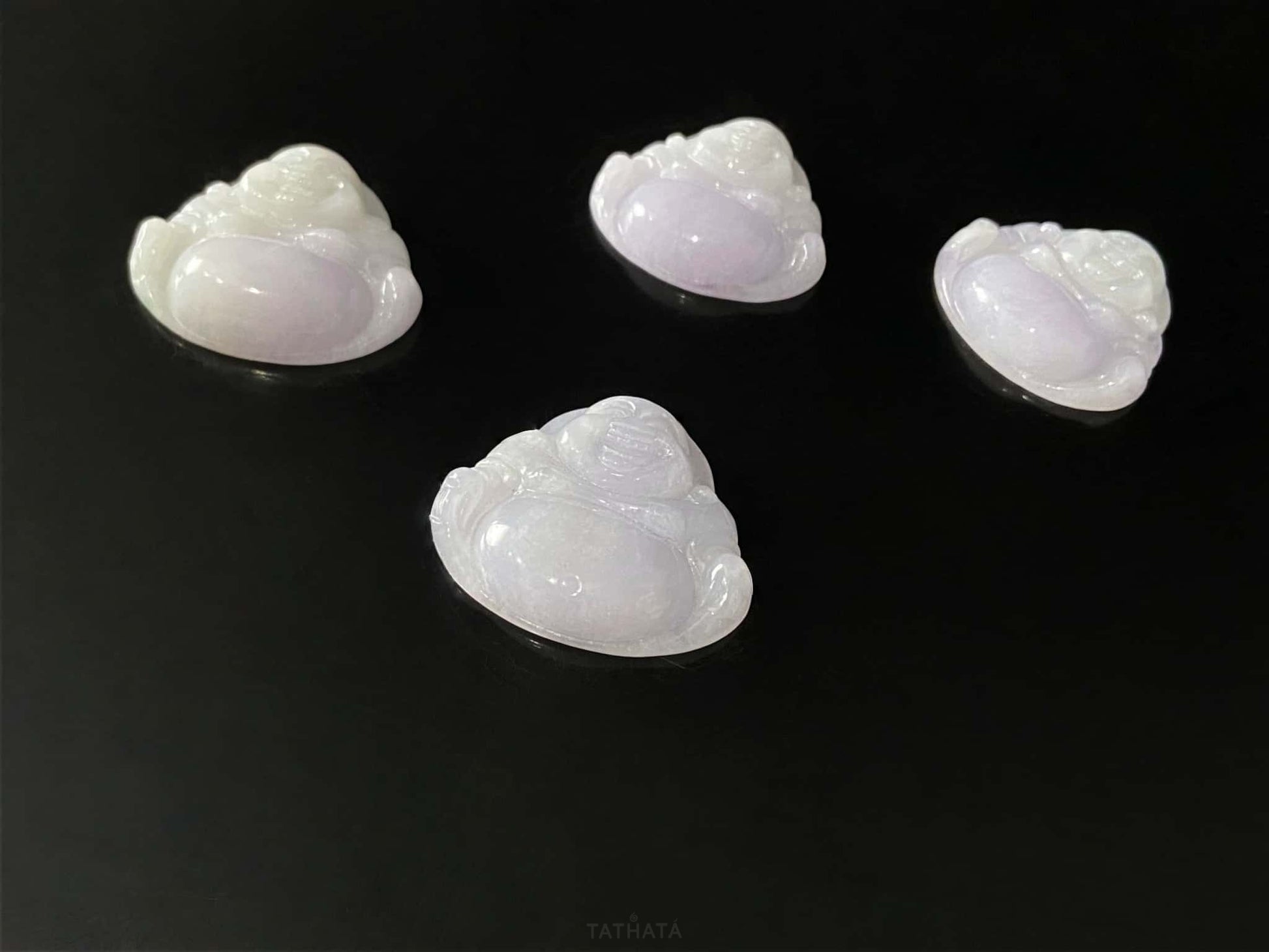 A lavender buddha bless loose jadeite.