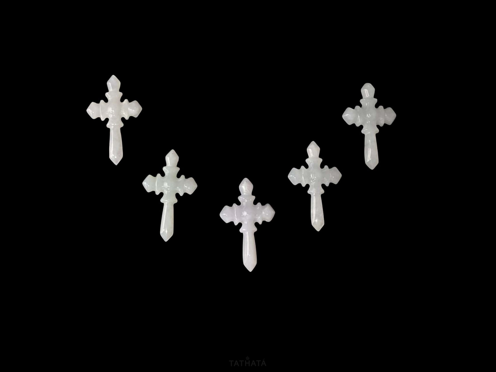 A milky frost cross loose jadeite.