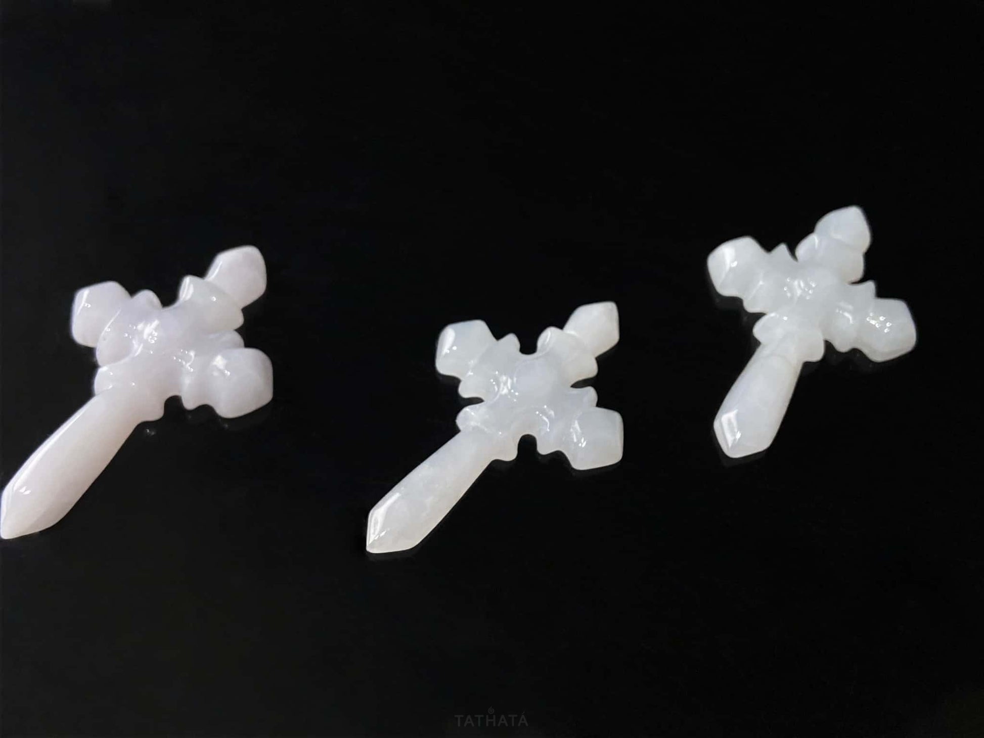 A milky frost cross loose jadeite.