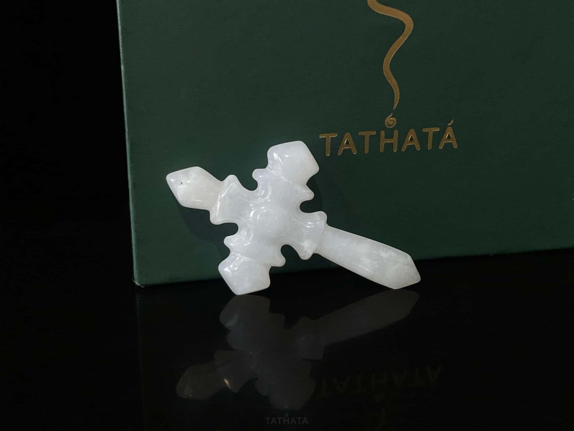 A milky frost cross loose jadeite.