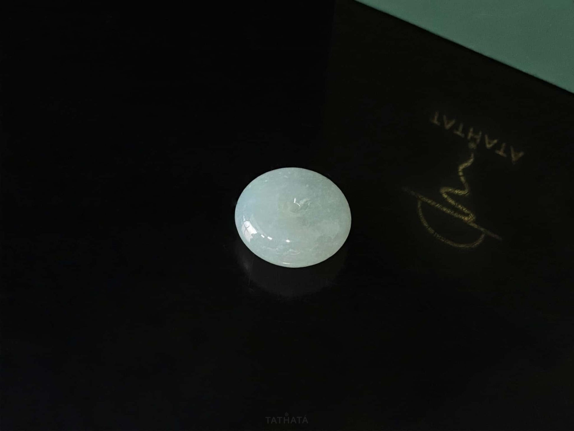 Frosty Water Green Peace Buckle · Nature Burmese Loose Jadeite