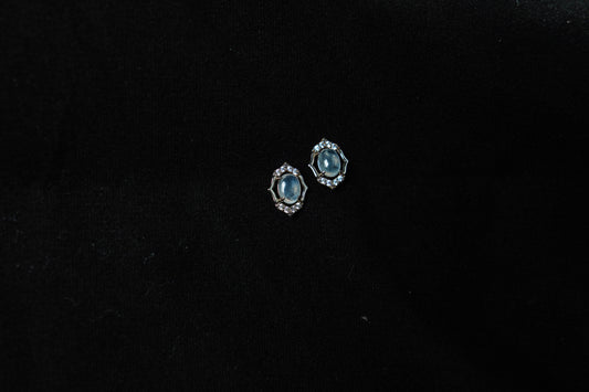 Mirror of the Sky · Jadeite Stud Earrings