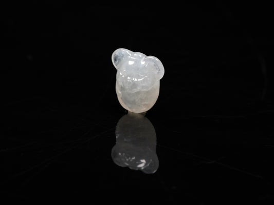 A ethereal white adorable mouse loose jadeite.