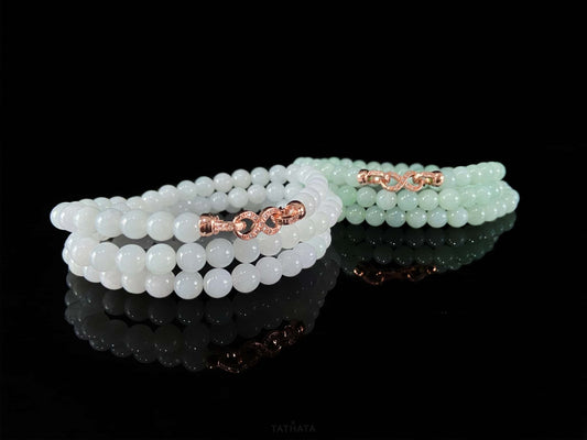 Whispering Mint‑Hue Aura · Nature Burmese Jadeite Bracelet