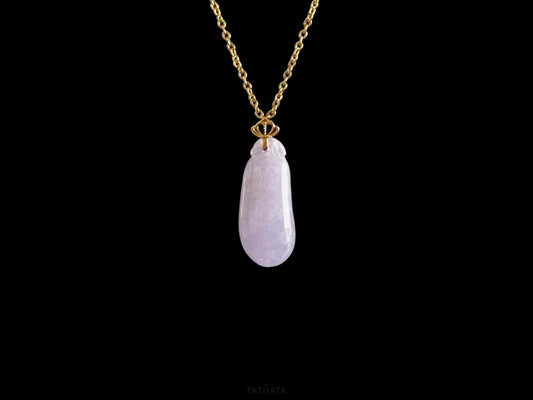 A lilac crown melon jadeite pendant.