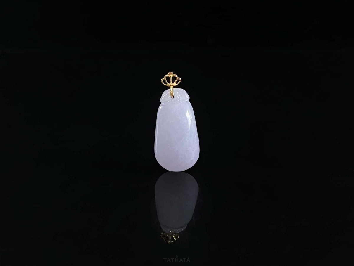 Top Pick 🪻 Twilight Mist Lavender · Nature Burmese Jadeite Pendant