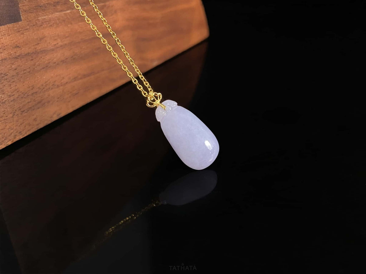 Top Pick 🪻 Twilight Mist Lavender · Nature Burmese Jadeite Pendant