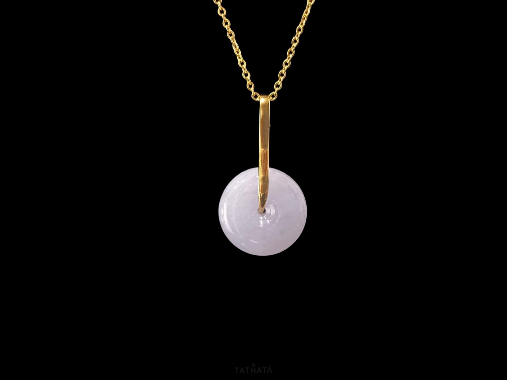 Everyday Staple 💫 Pale Violet Peace Buckle · Nature Burmese Jadeite Pendant