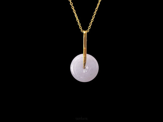 Everyday Staple 💫 Pale Violet Peace Buckle · Nature Burmese Jadeite Pendant
