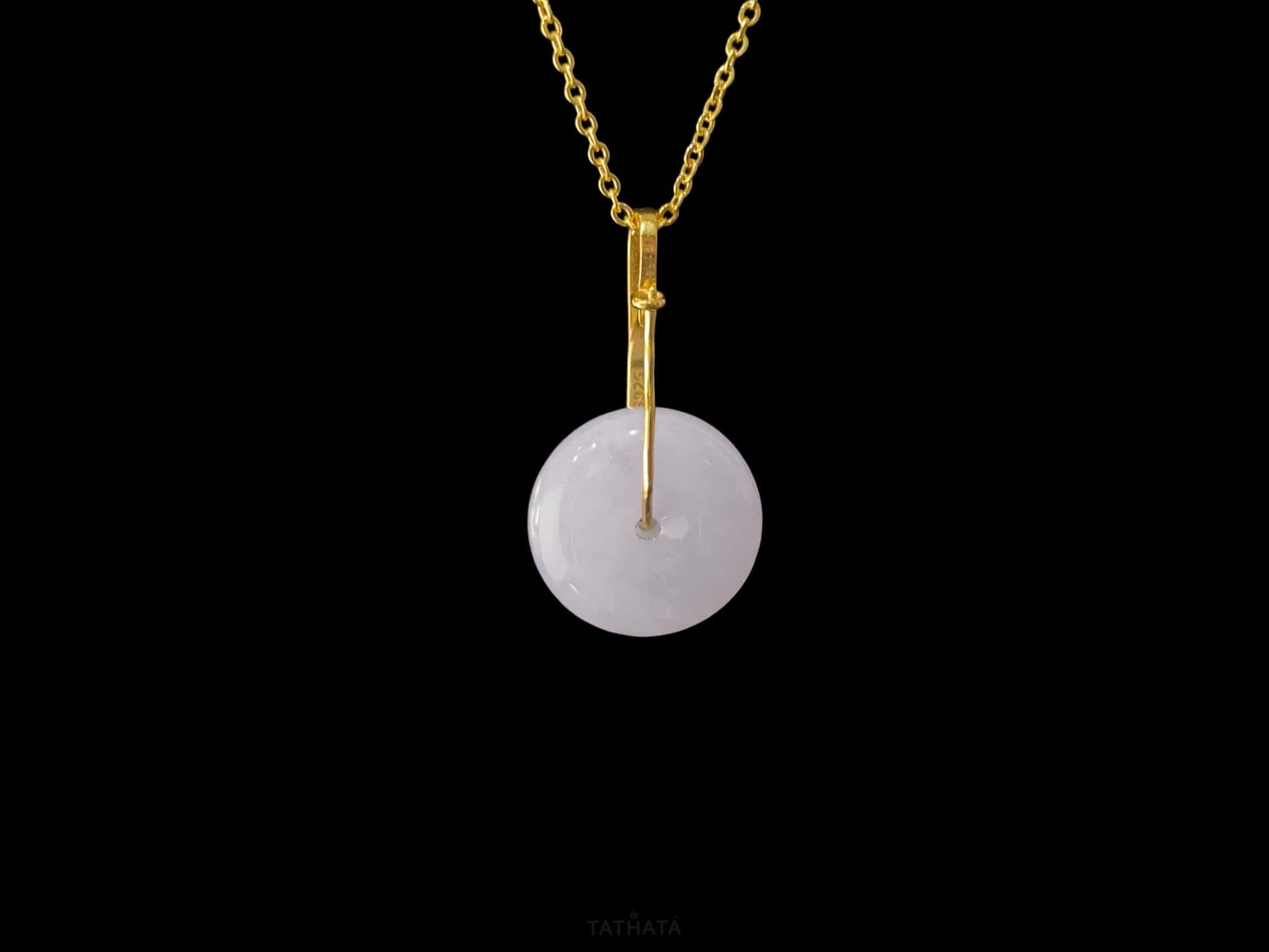 Everyday Staple 💫 Pale Violet Peace Buckle · Nature Burmese Jadeite Pendant