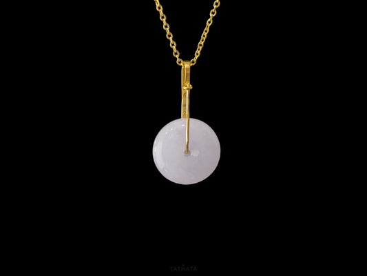 Everyday Staple 💫 Pale Violet Peace Buckle · Nature Burmese Jadeite Pendant