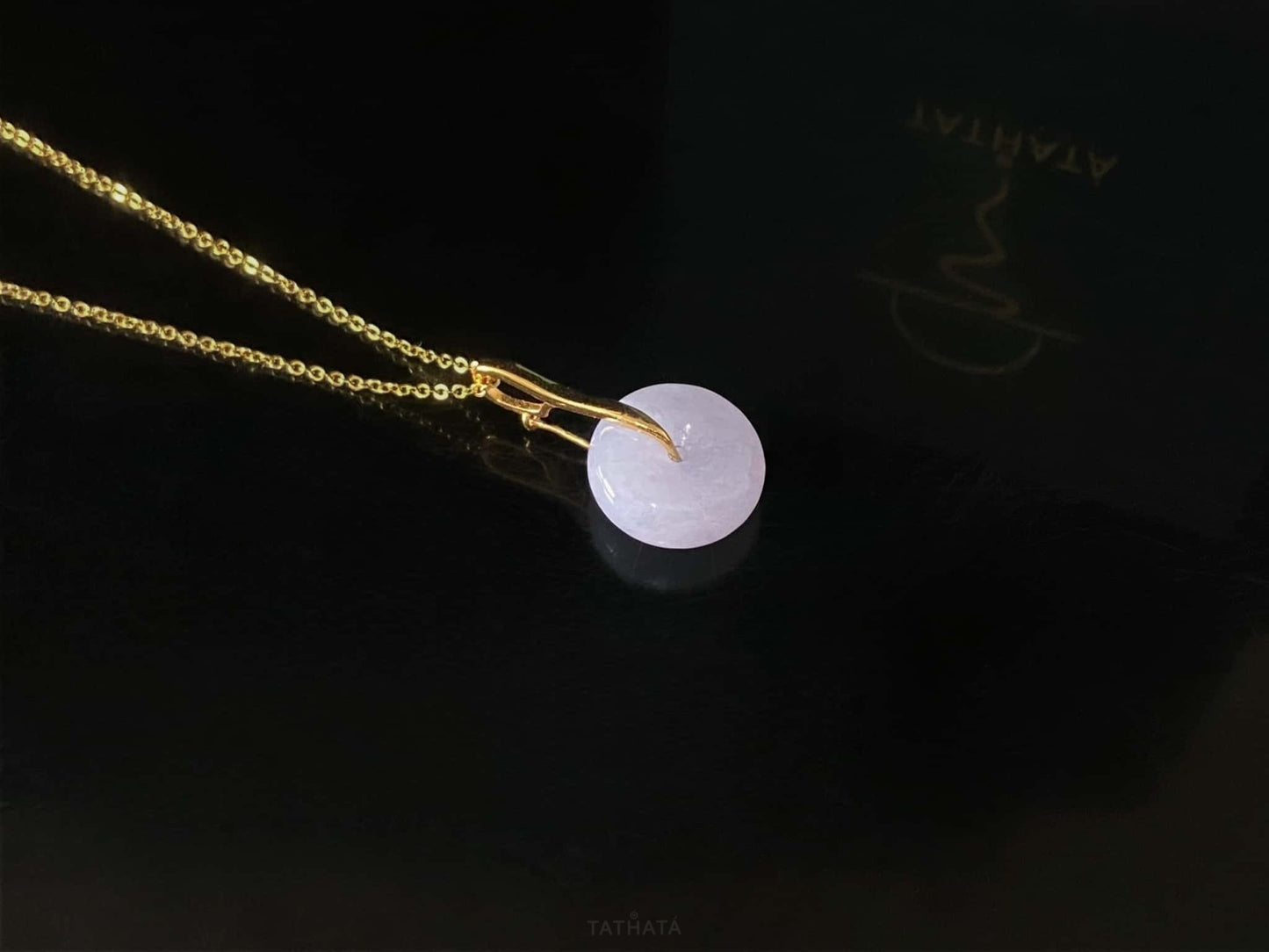 Everyday Staple 💫 Pale Violet Peace Buckle · Nature Burmese Jadeite Pendant