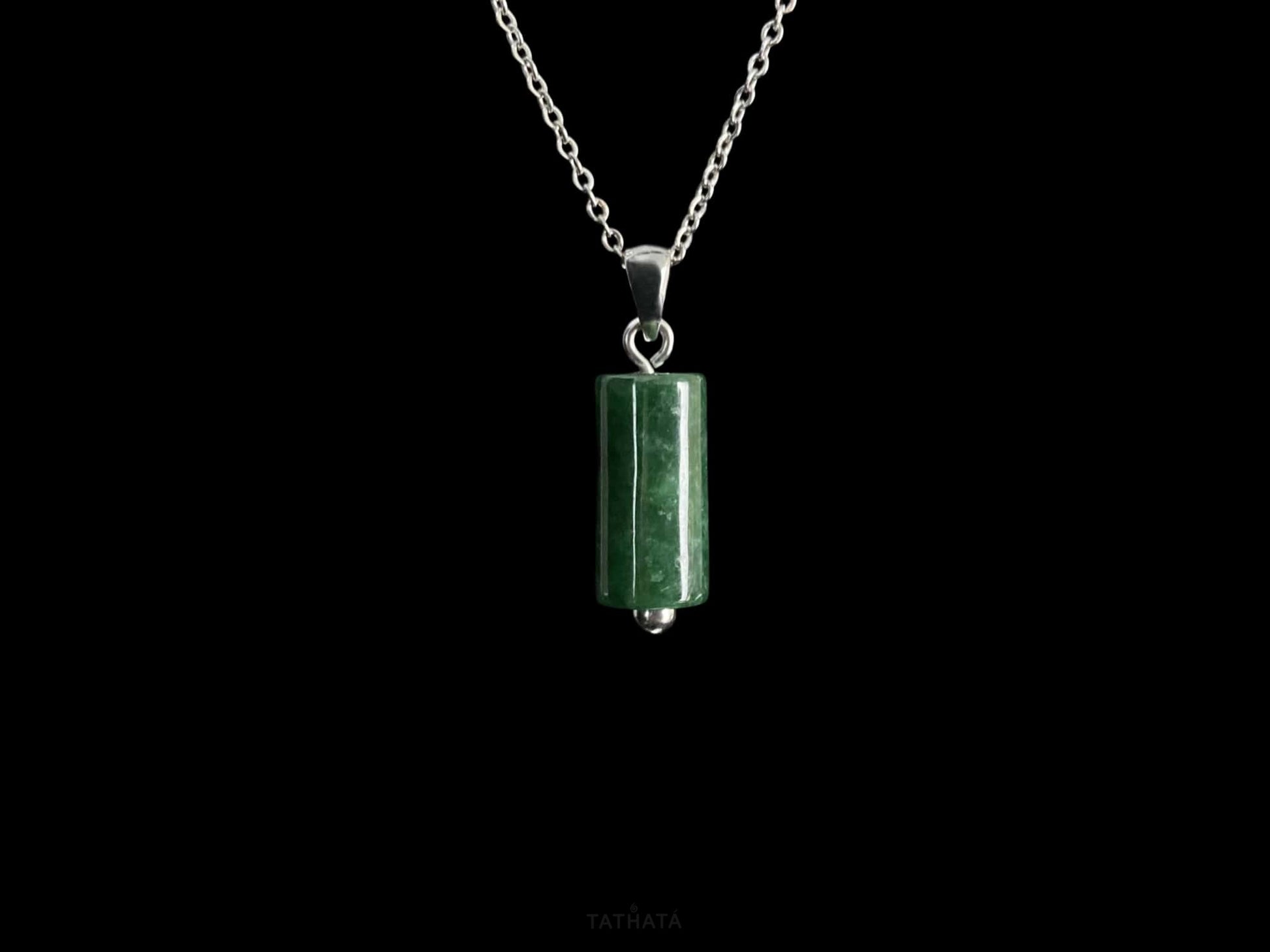 Rich Moss Green · Nature Burmese Jadeite Pendant