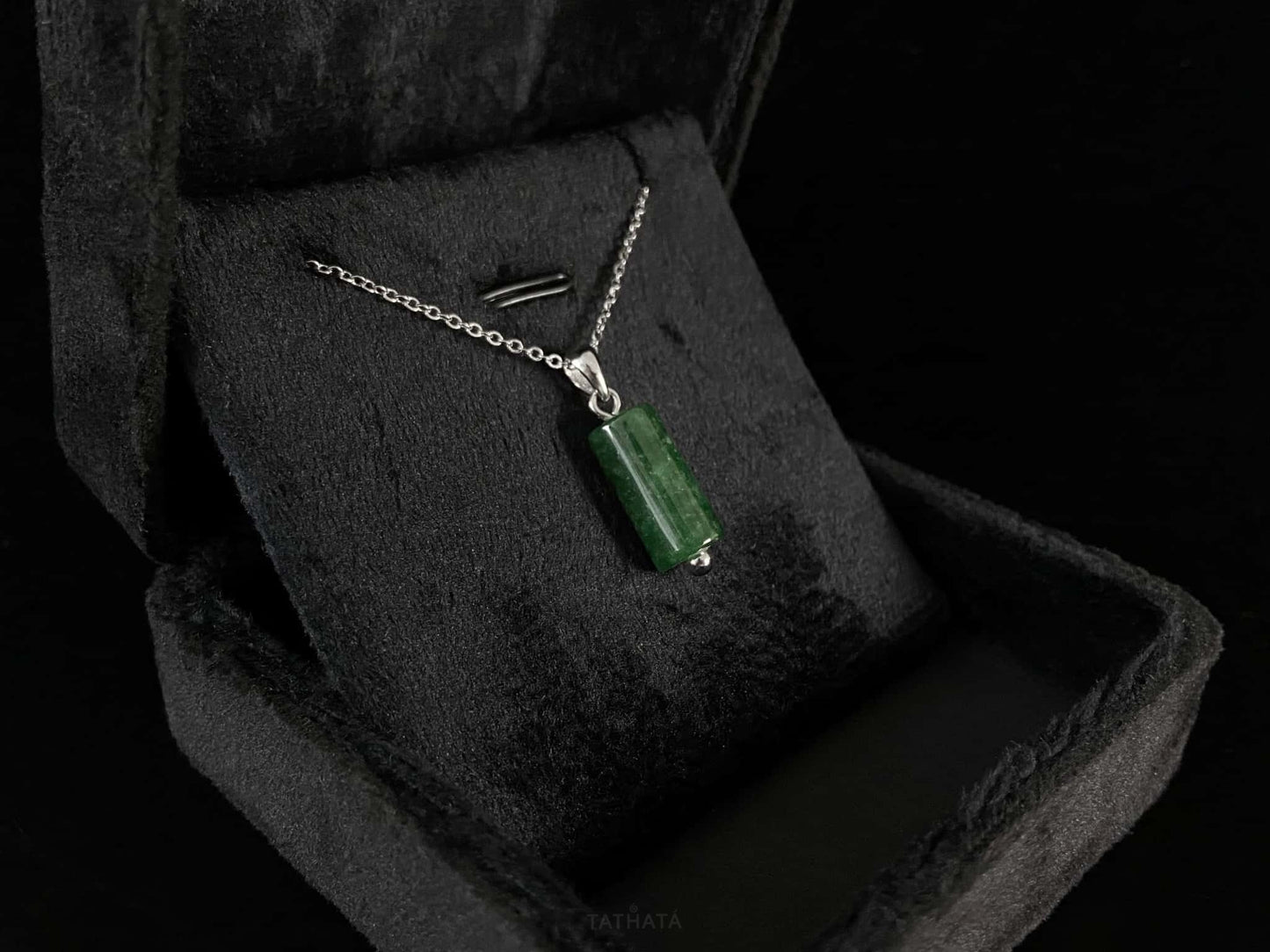 Rich Moss Green · Nature Burmese Jadeite Pendant