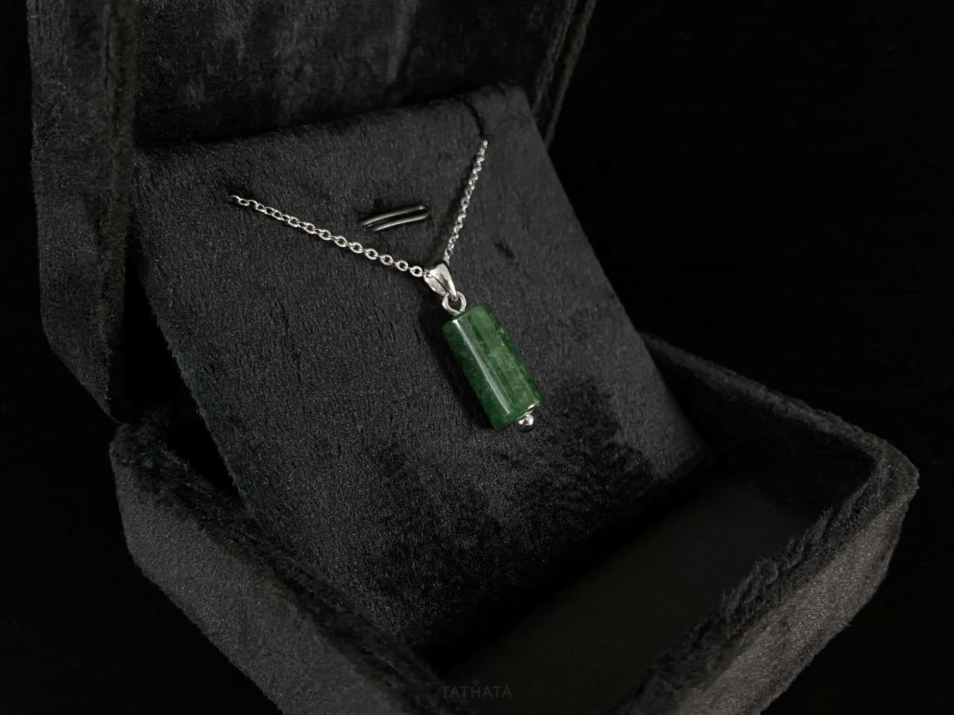 Rich Moss Green · Nature Burmese Jadeite Pendant