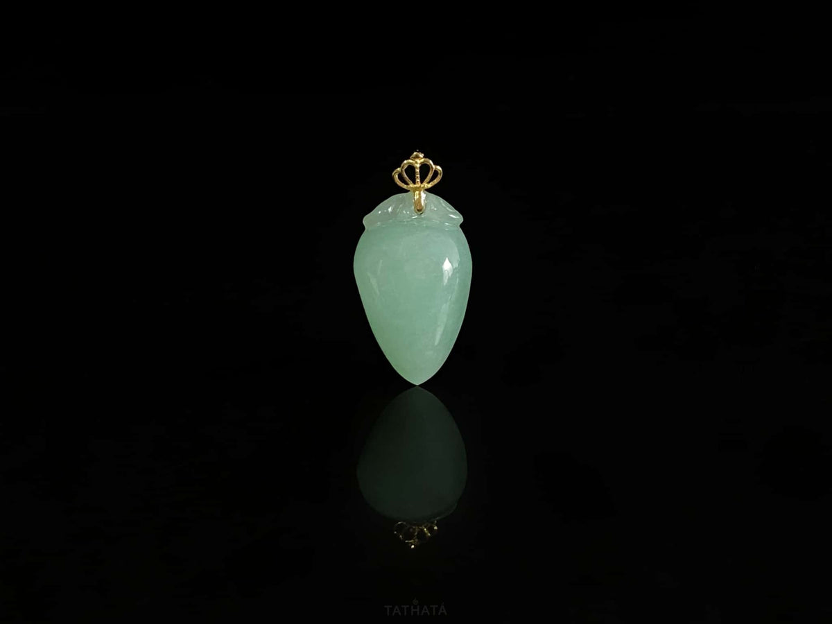 Hot Item 💗 Verdant Glow Pale Green · Nature Burmese Jadeite Pendant