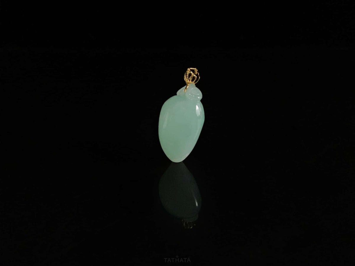 Hot Item 💗 Verdant Glow Pale Green · Nature Burmese Jadeite Pendant