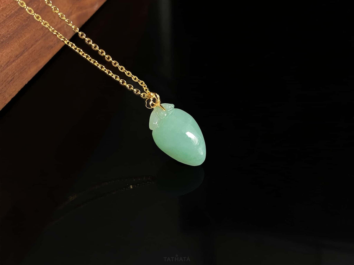Hot Item 💗 Verdant Glow Pale Green · Nature Burmese Jadeite Pendant