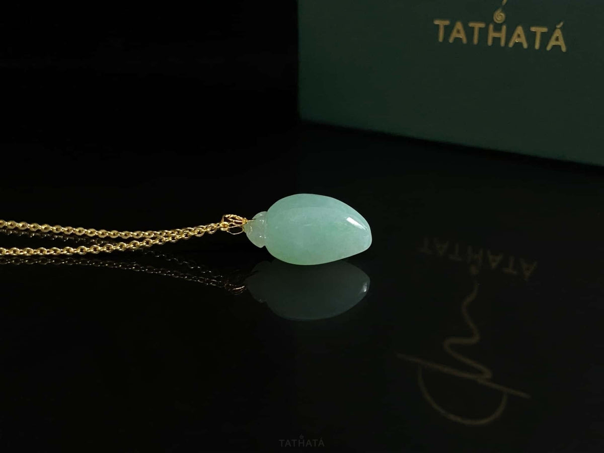 Hot Item 💗 Verdant Glow Pale Green · Nature Burmese Jadeite Pendant