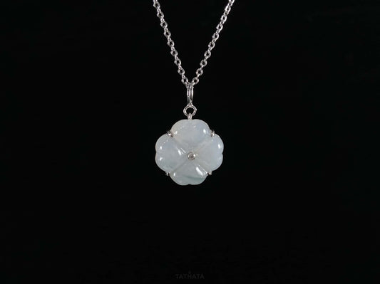 Milky White Soft Green · Nature Guatemalan Jadeite Pendant