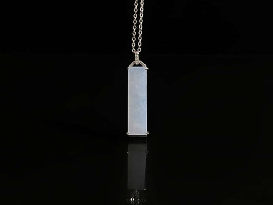 New & Trending 🤍 Milky Haze Glacier · Nature Burmese Jadeite Pendant