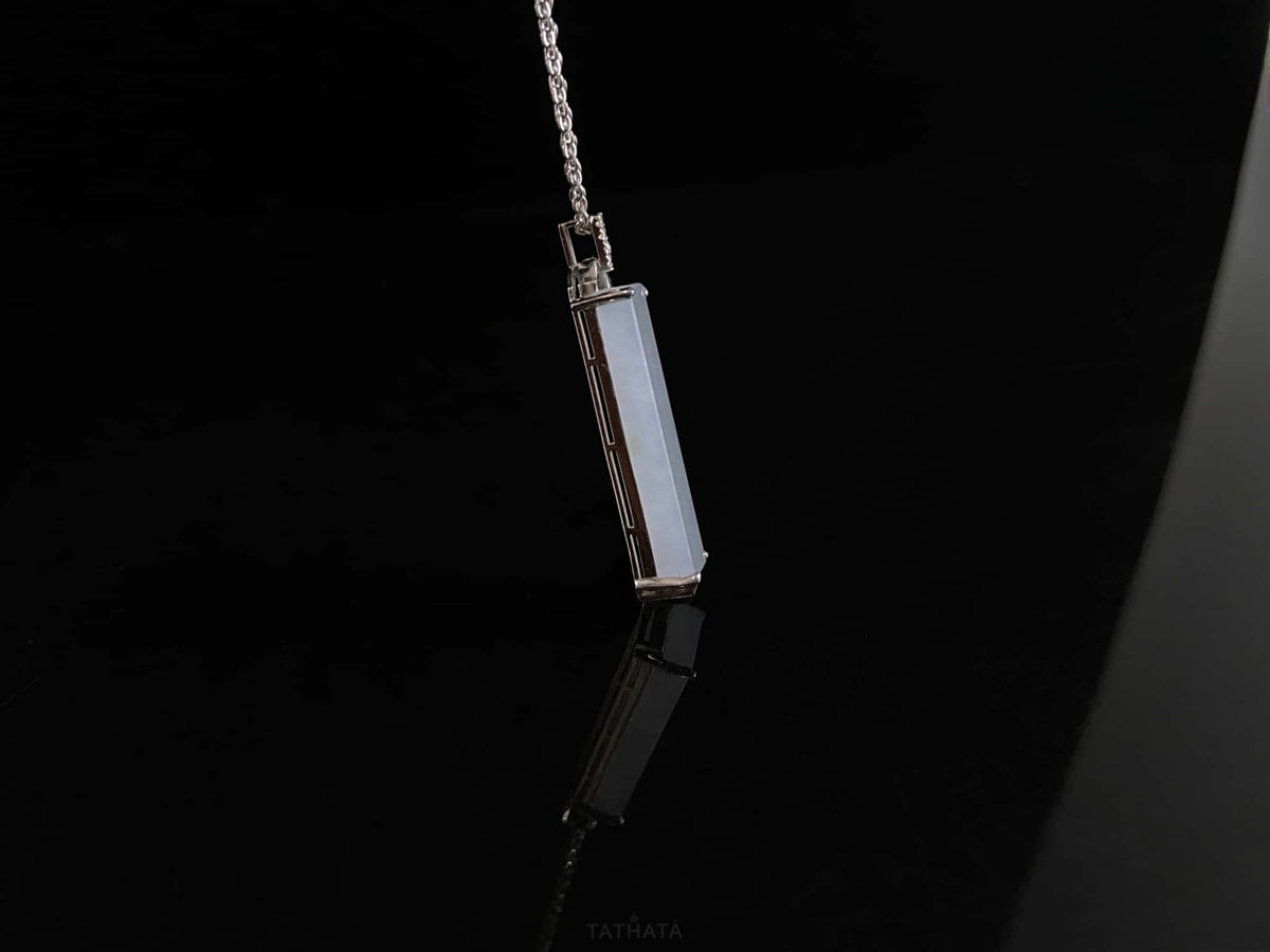 New & Trending 🤍 Milky Haze Glacier · Nature Burmese Jadeite Pendant