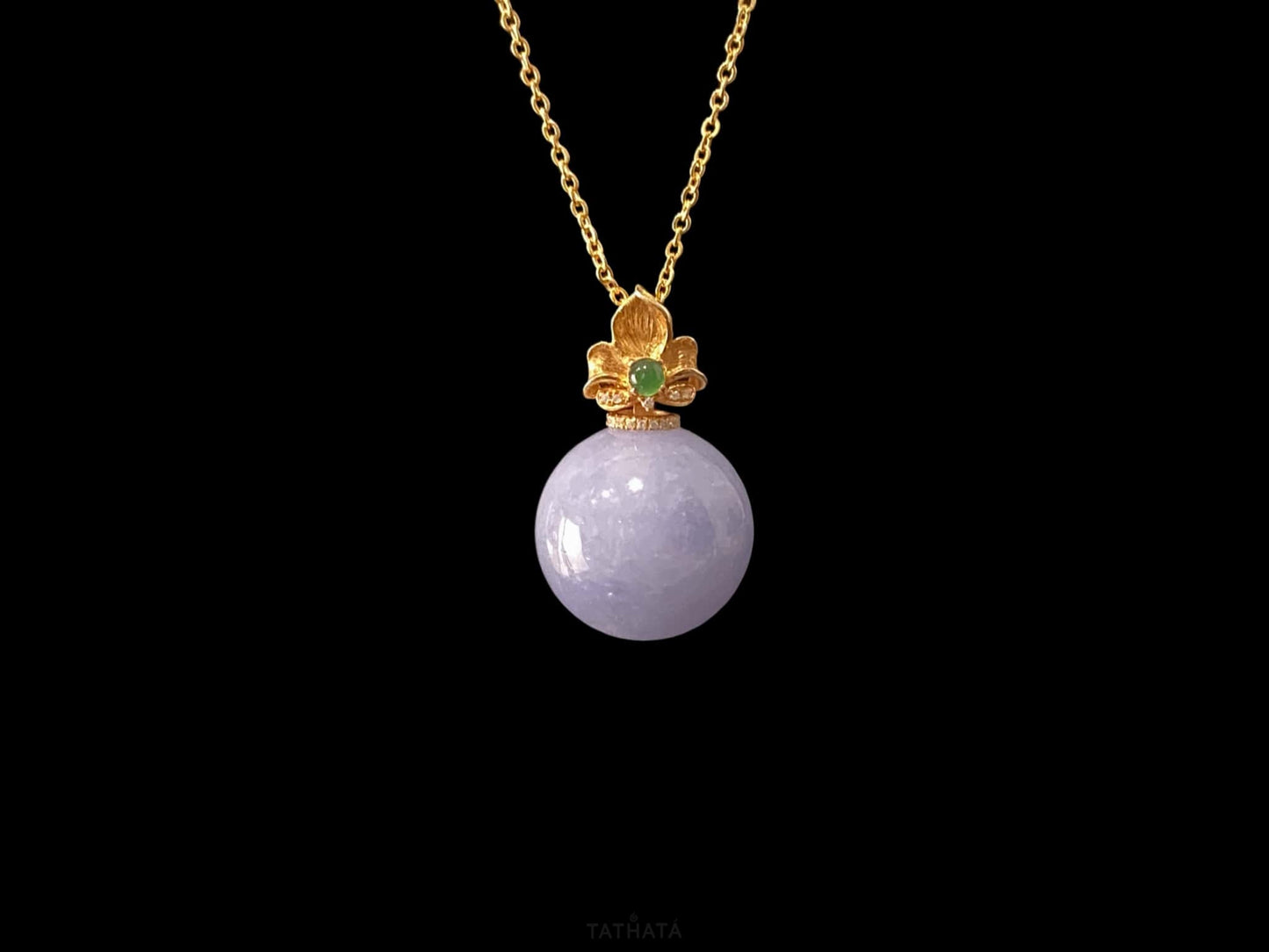 A lavender dew ball loose jadeite.