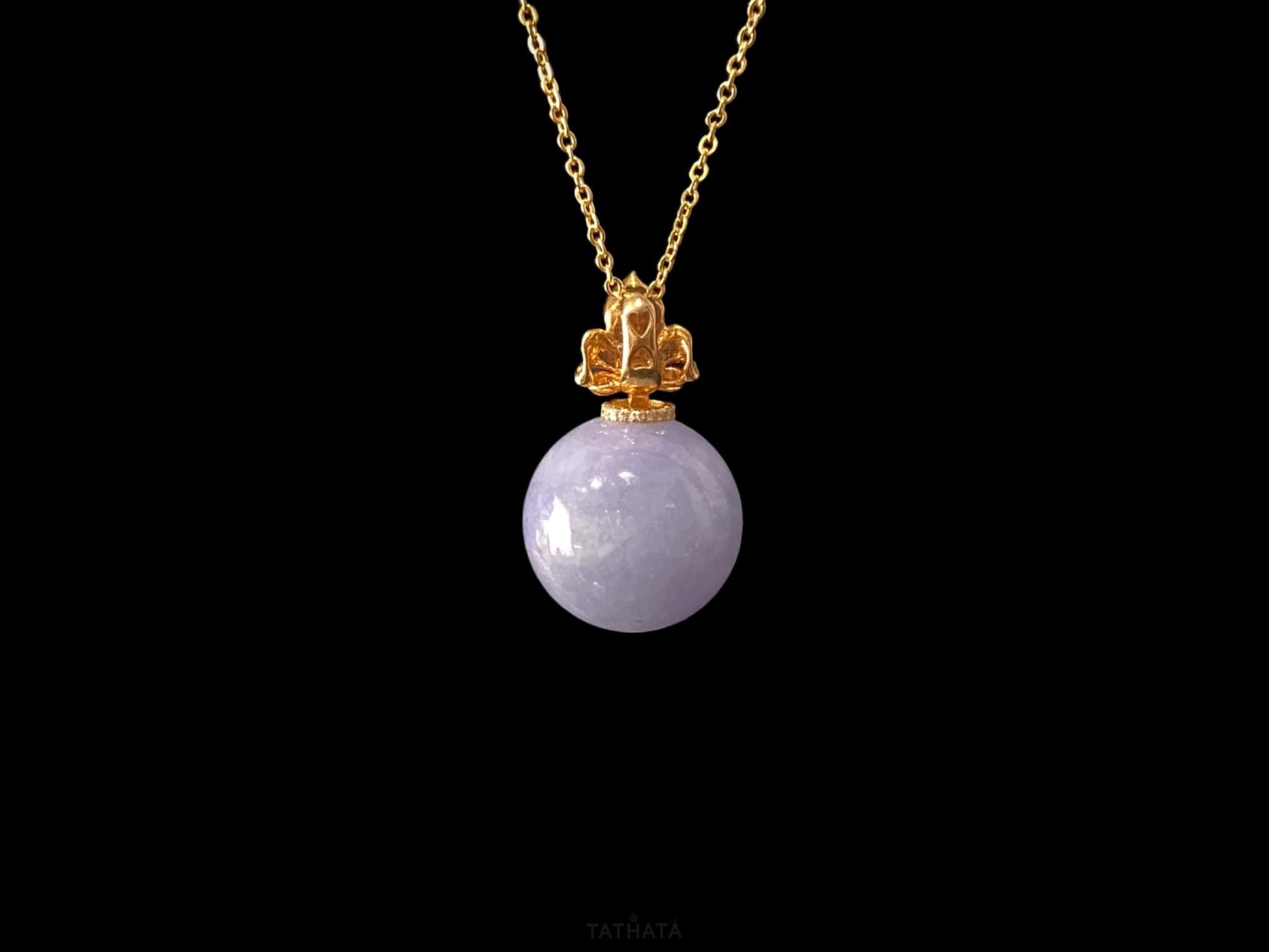 A lavender dew ball loose jadeite.