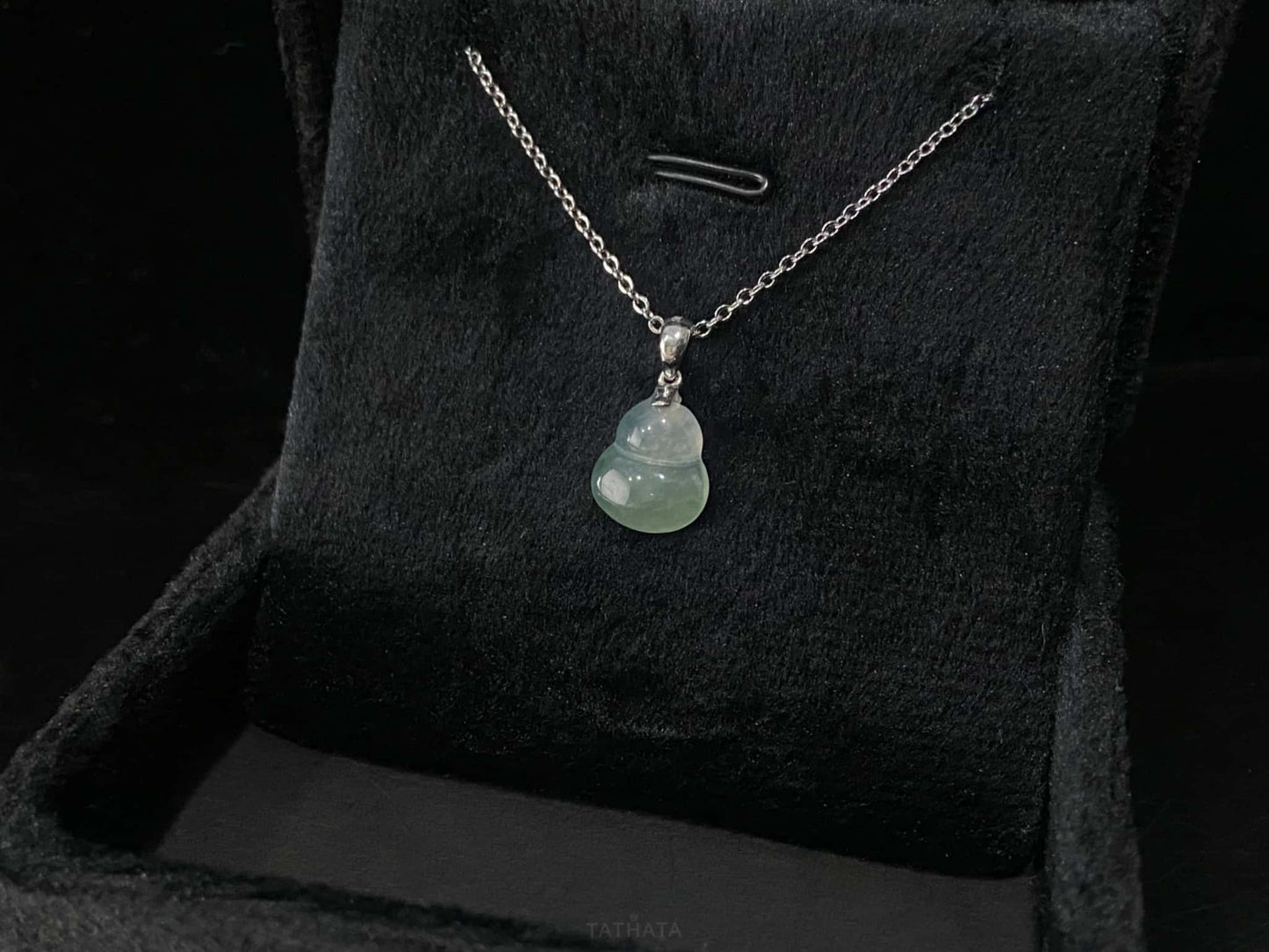 Hazy Pastel Calm Gourd · Nature Burmese Jadeite Pendant