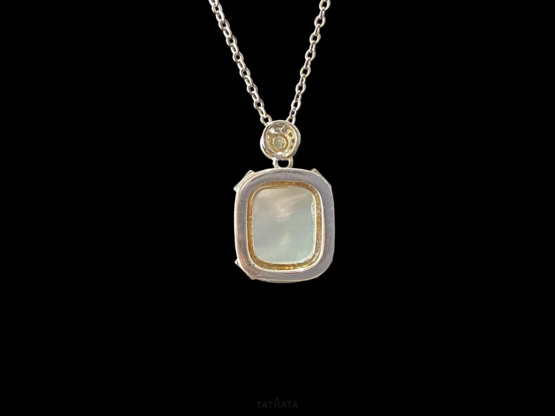 Pale Green Sky Water · Nature Burmese Jadeite Pendant