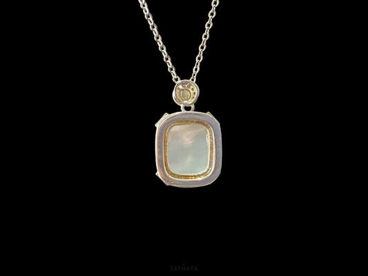Pale Green Sky Water · Nature Burmese Jadeite Pendant
