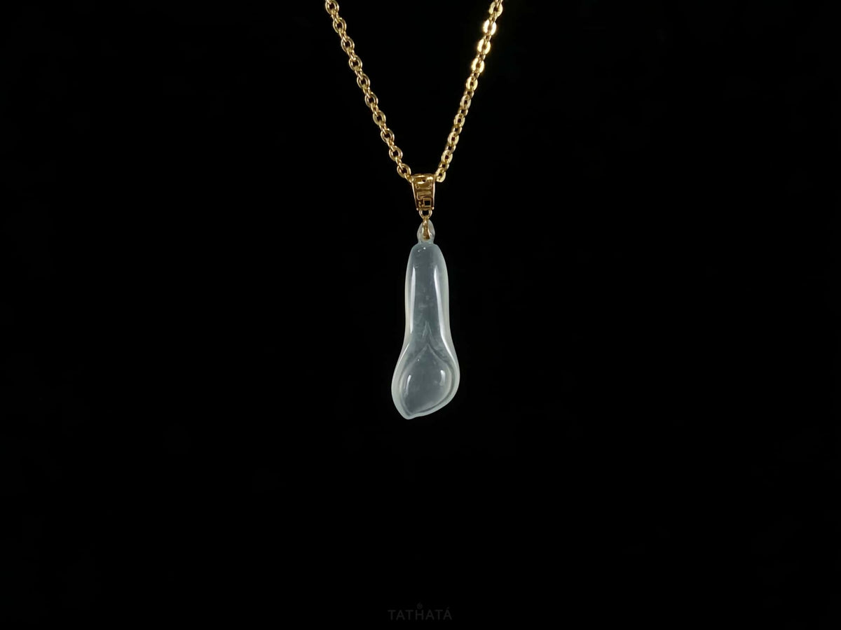 Icy Mist Clear Orchid · Nature Burmese Jadeite Pendant