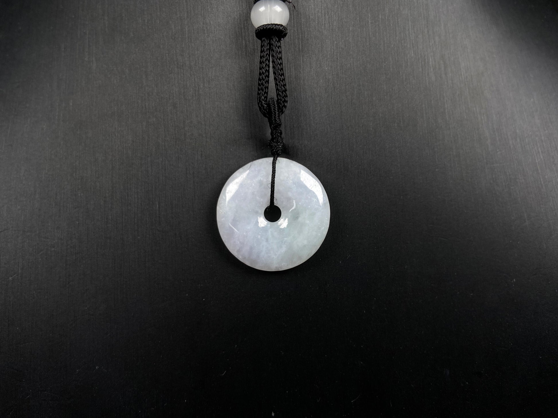 A white green Ping An Kou loose jadeite.