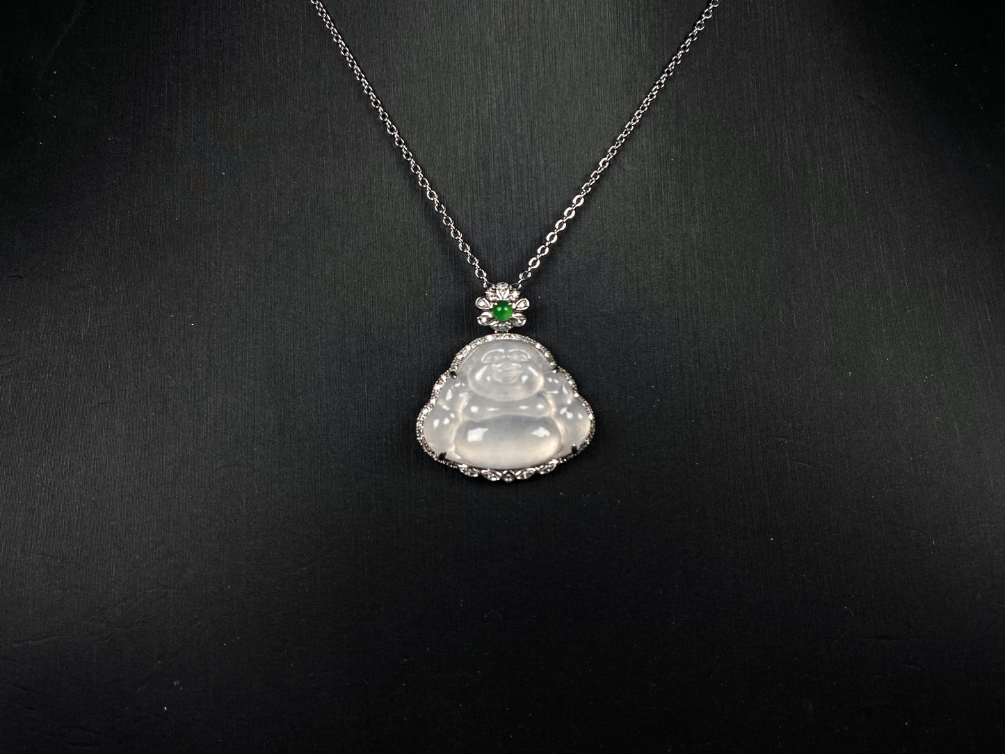 Milky Apricot Green · Natural Burmese Jadeite