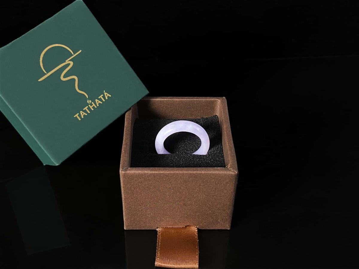 Hot Pick 🪻 Dusk Hush Lilac · Nature Burmese Jadeite Ring