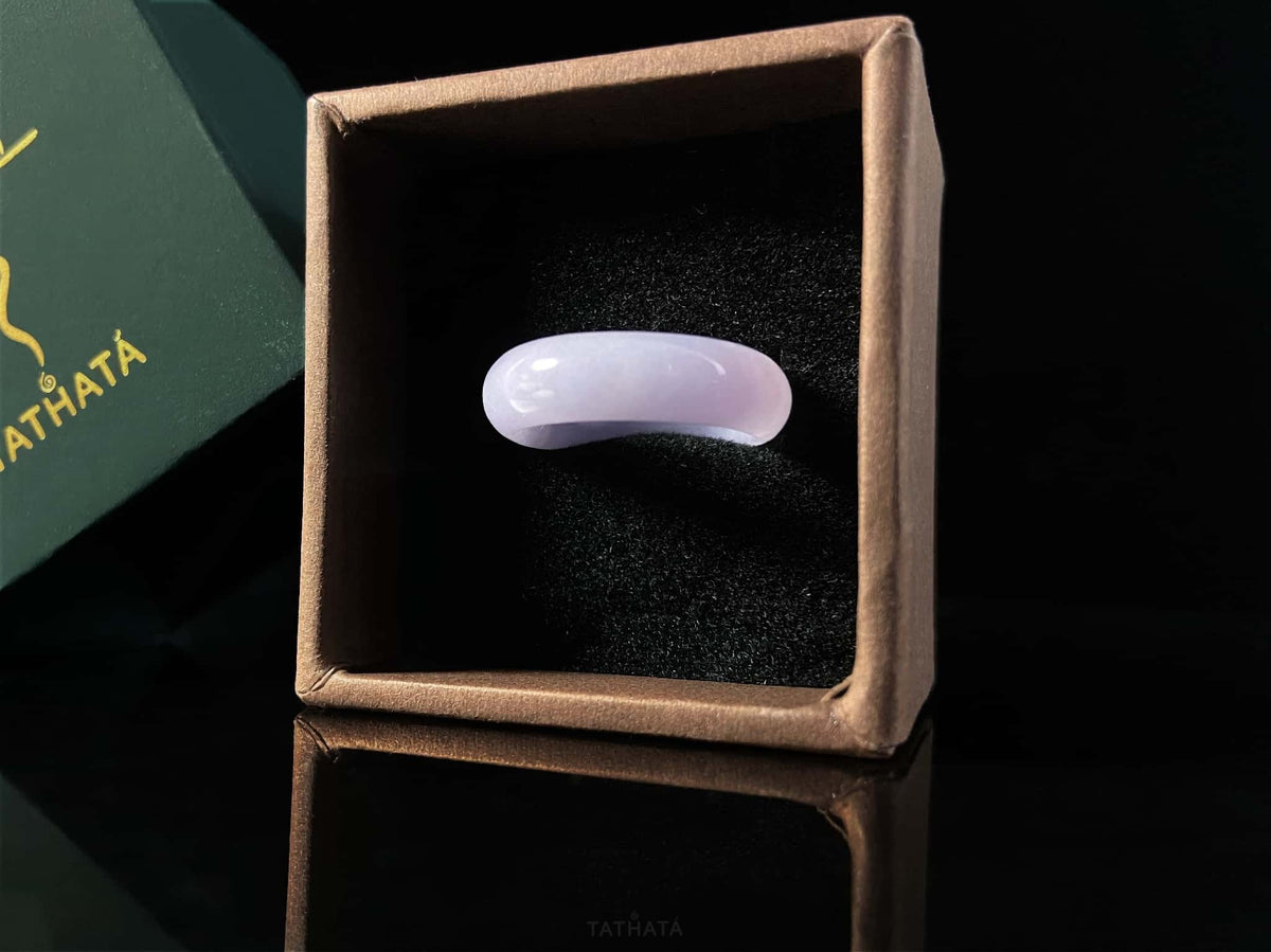 Hot Pick 🪻 Dusk Hush Lilac · Nature Burmese Jadeite Ring