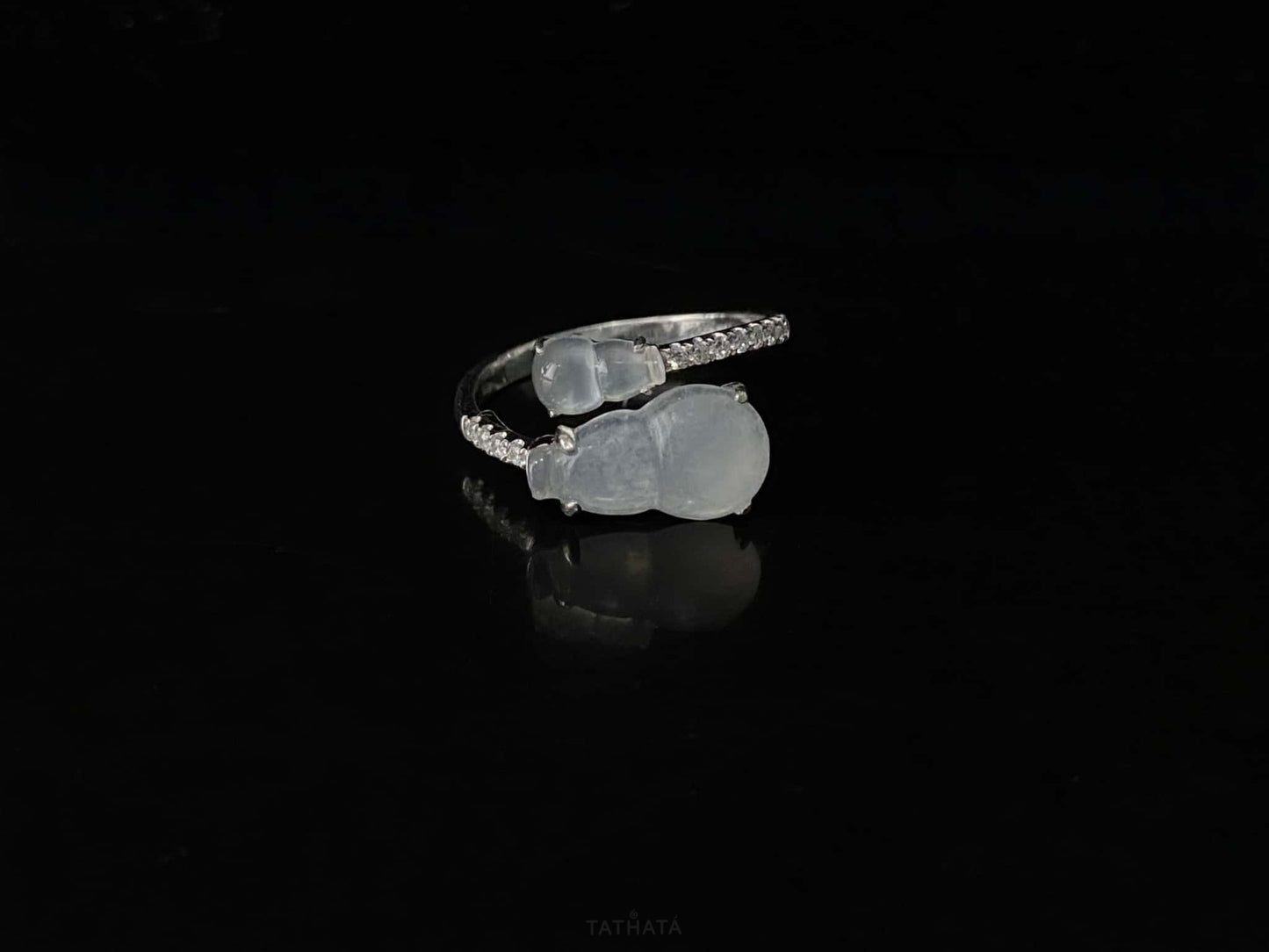 Icy-Type Gourd · Nature Burmese Jadeite Ring
