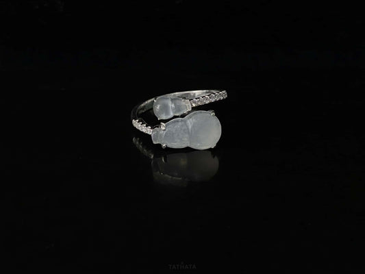 Icy-Type Gourd · Nature Burmese Jadeite Ring