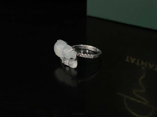 Icy-Type Gourd · Nature Burmese Jadeite Ring