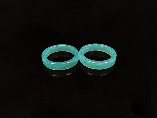 A icy teal mist hush jadeite ring.