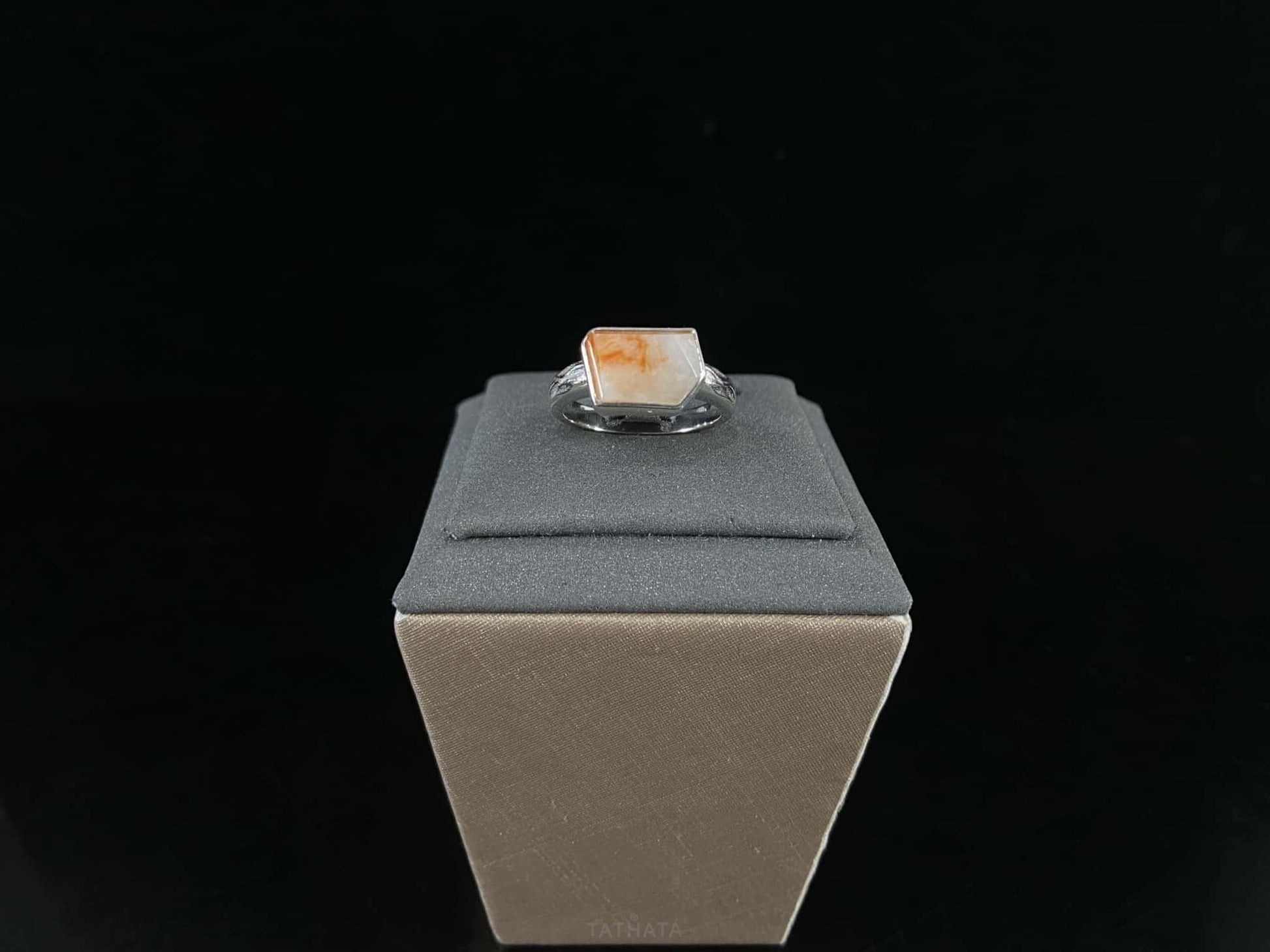 Auspicious Koi | Autumn Cloud Blush · Natural Burmese Jadeite Set