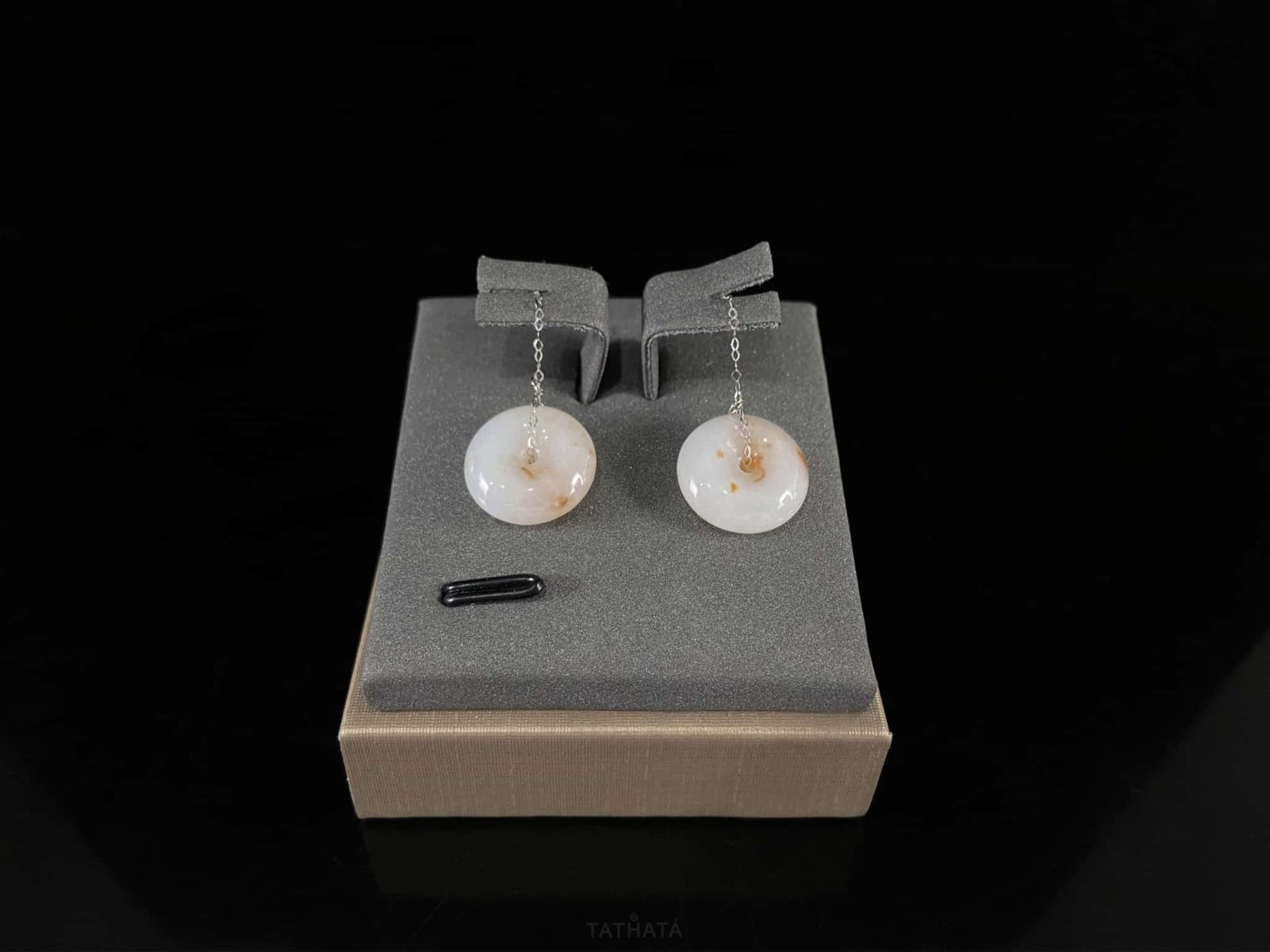 Auspicious Koi | Autumn Cloud Blush · Natural Burmese Jadeite Set