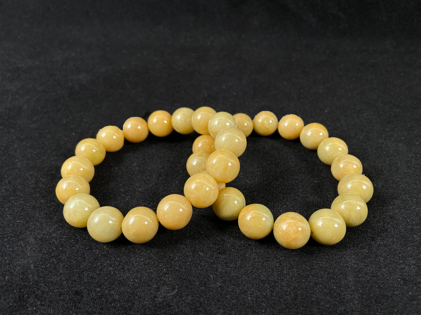 Sunset Glow  ·  Golden Jadeite Beads Bracelet